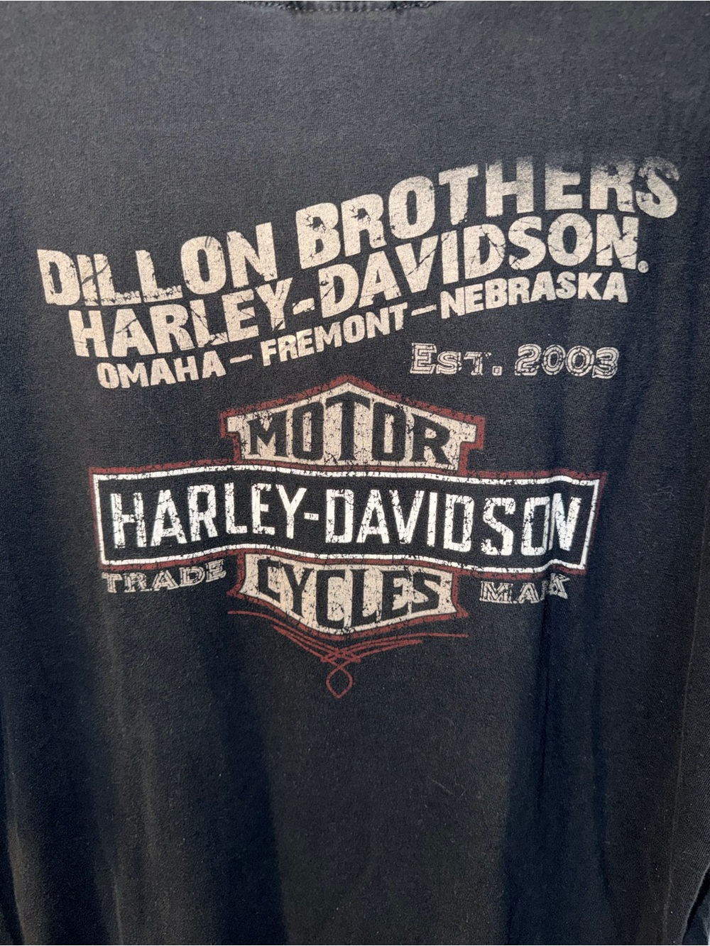 Harley-Davidson Men’s Black Tee with Flame Logo Size XL - Picture 6 of 6